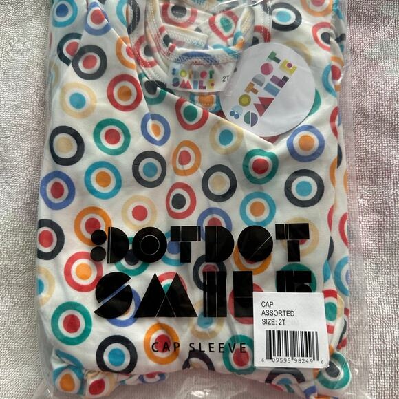 Brand New Dot Dot Smile Colorful Targets Cap Dress - 2T - Picture 2 of 4